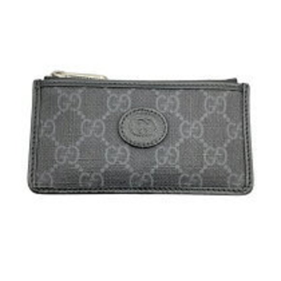 Gucci Case Black GG Supreme Coin - Picture 1 of 6
